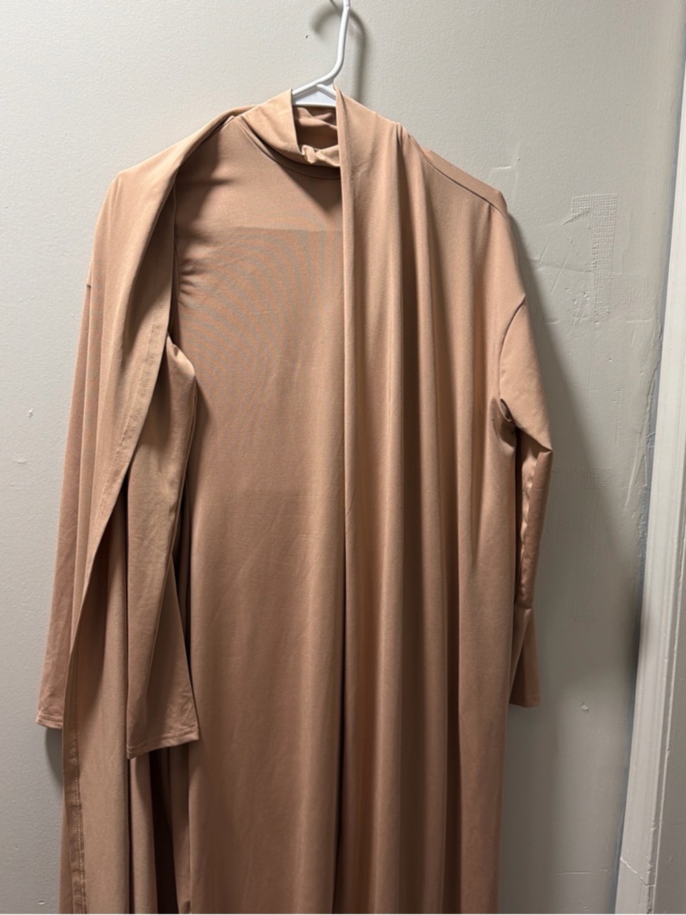 SHEIN Beige Knit Top with Seam Detail